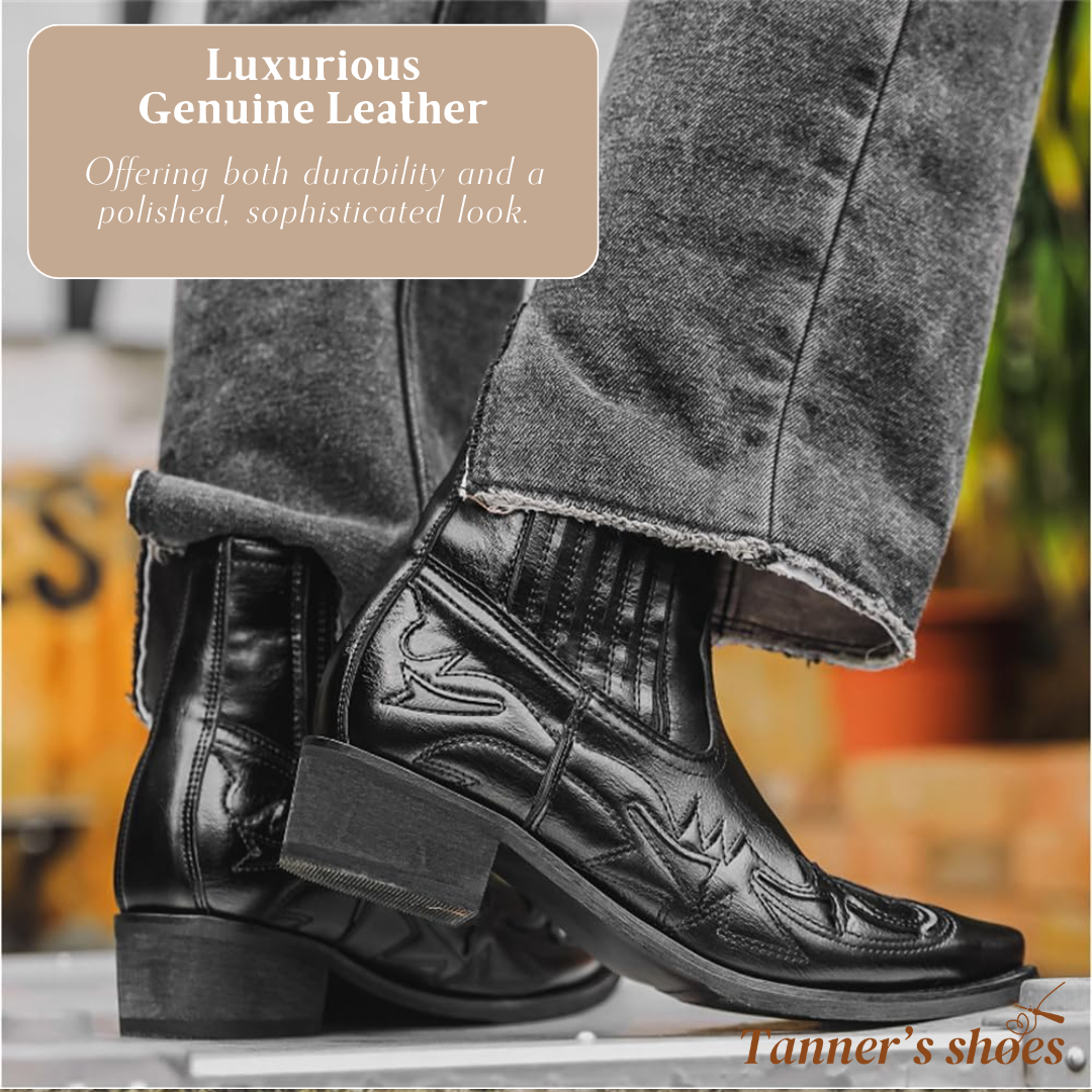 Brian | Bottes de Cowboy Classiques à Tige Basse