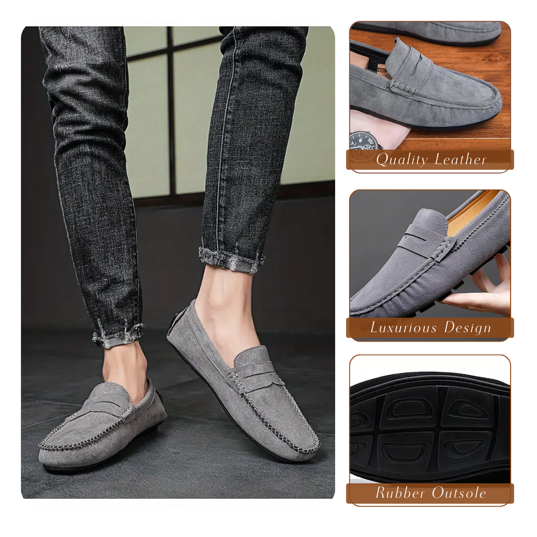 Heath | Mocassins pour hommes, décontractés, antidérapants