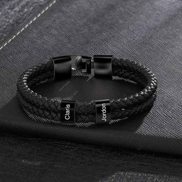 Bracelet en Cuir pour Homme Personnalisable