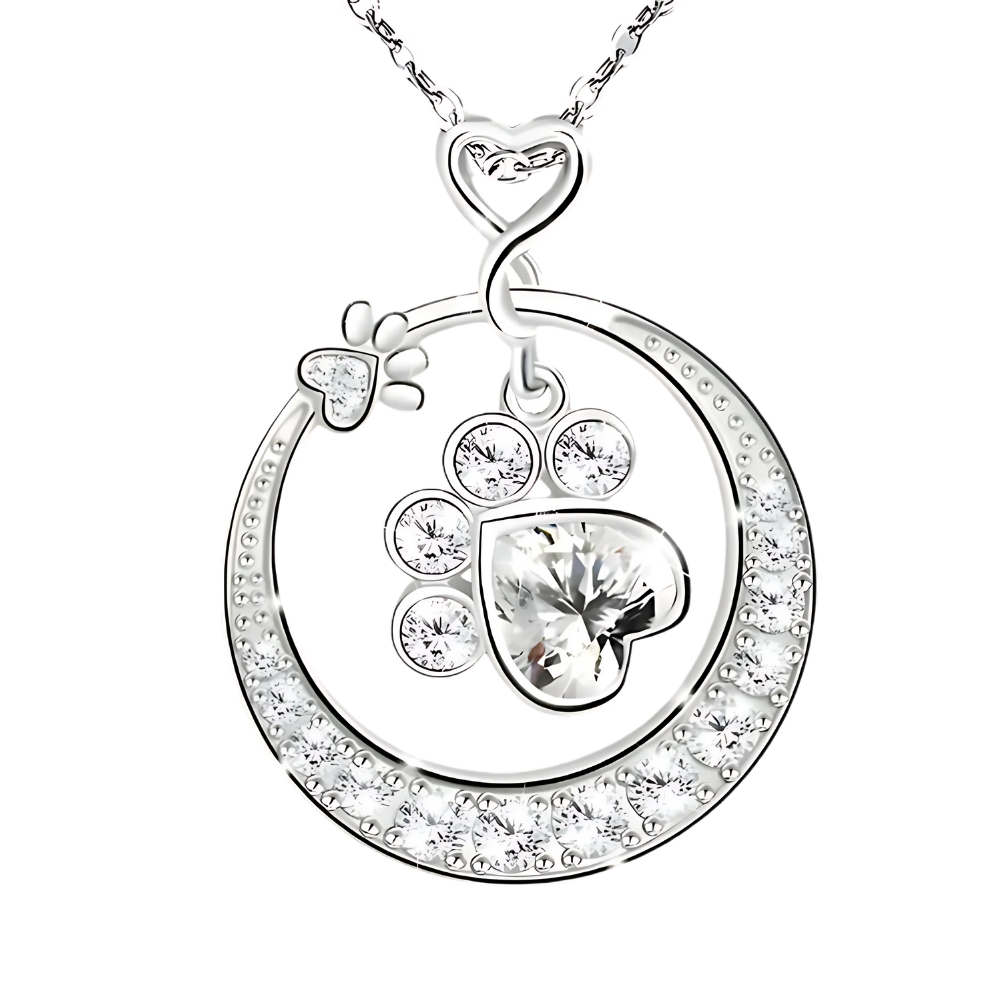 MALIA – Collier en argent avec des pattes délicates et des zirconias