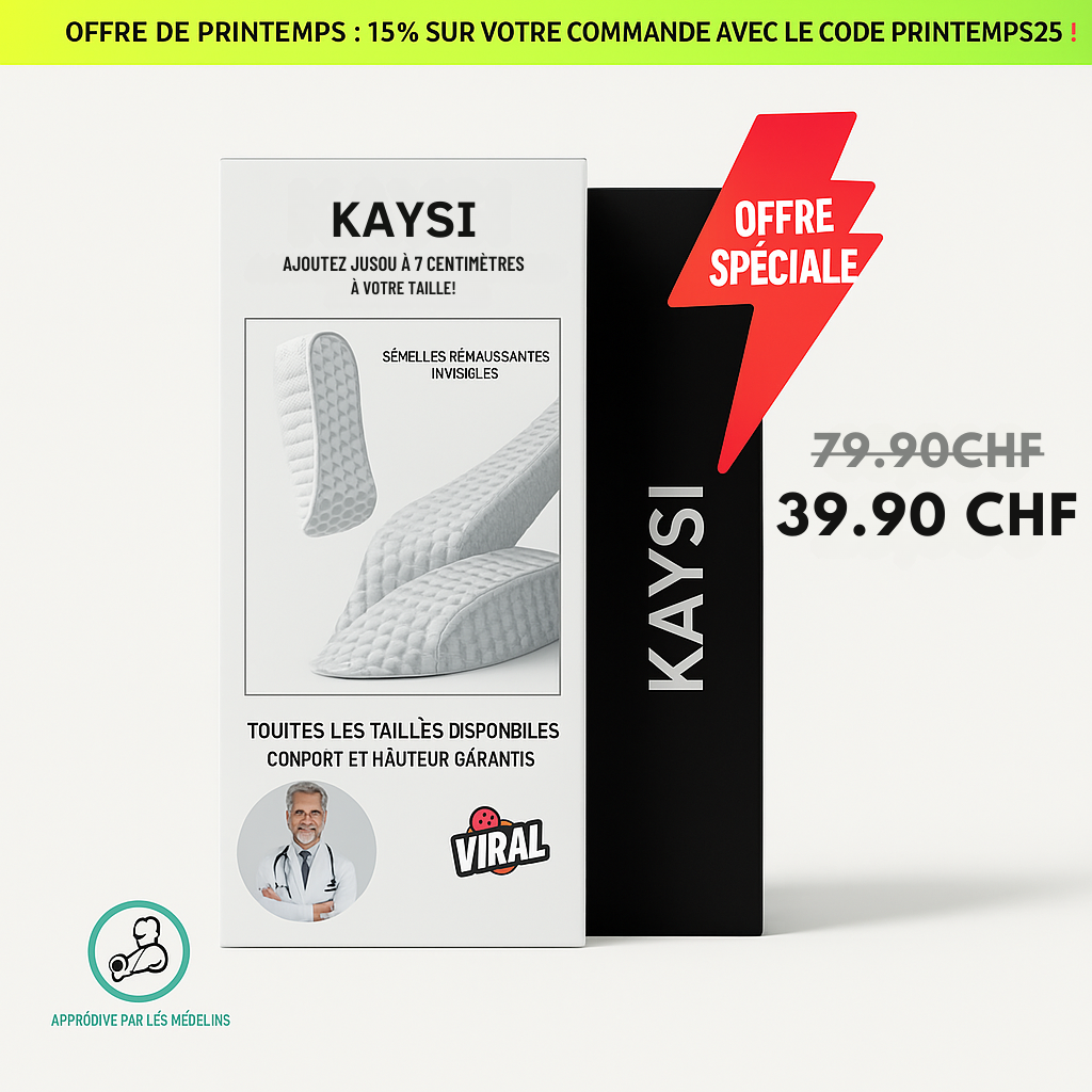 Semelles orthopédiques grandissantes FlexStep™ l KAYSI