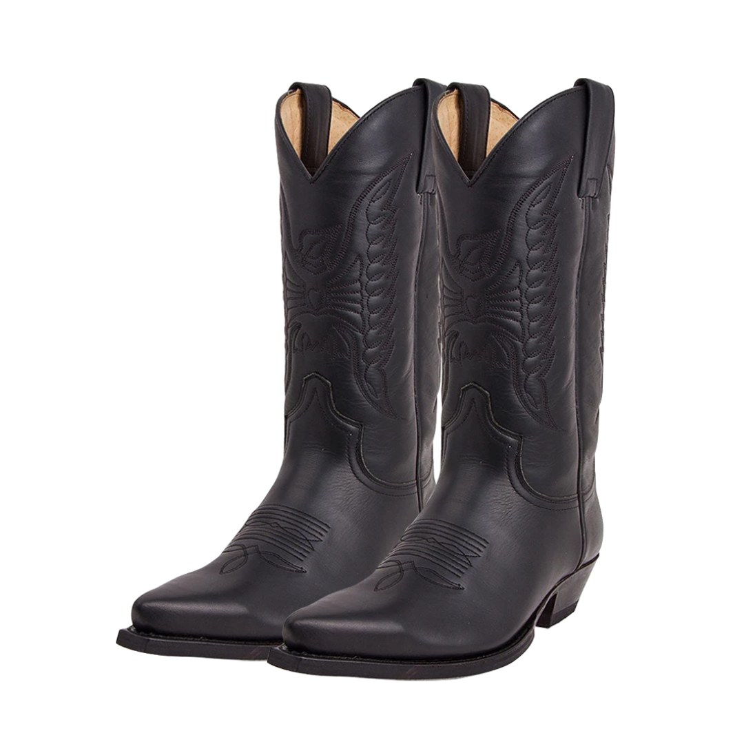 Christoffer | Bottes en cuir à talons hauts et bout pointu