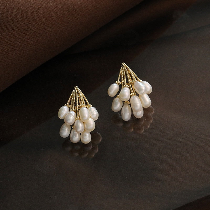 Boucles d'oreilles « Pluie de perles »