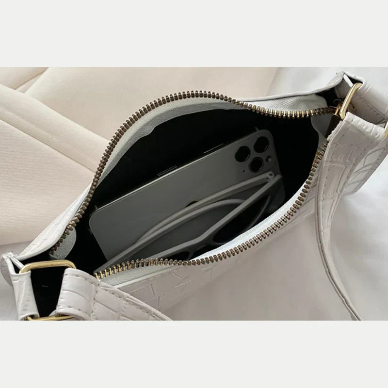 Tess™ | Sac à bandoulière scintillant avec motif crocodile