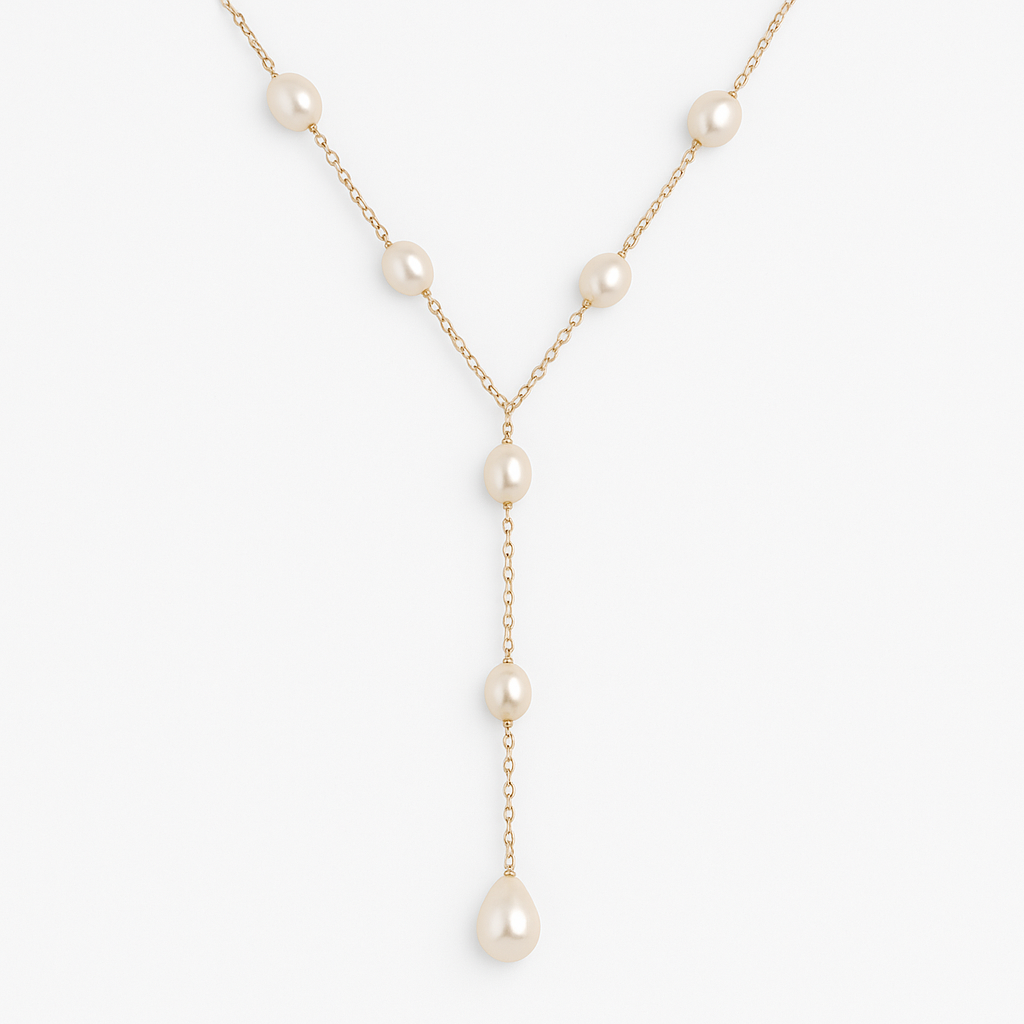 Collier Vintage effet Perles Suspendues