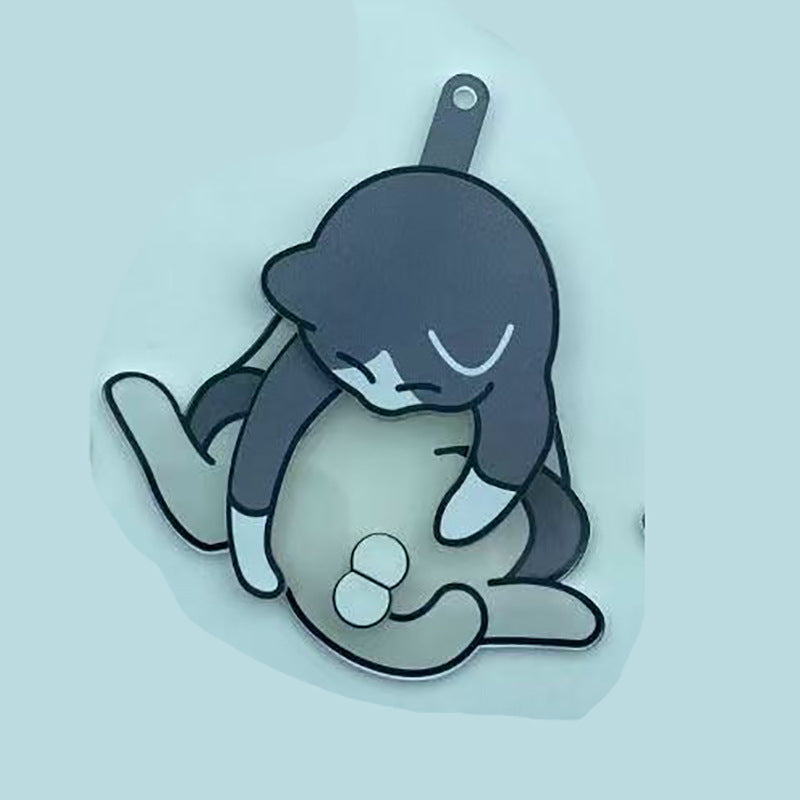 Porte-clés œufs et chaton