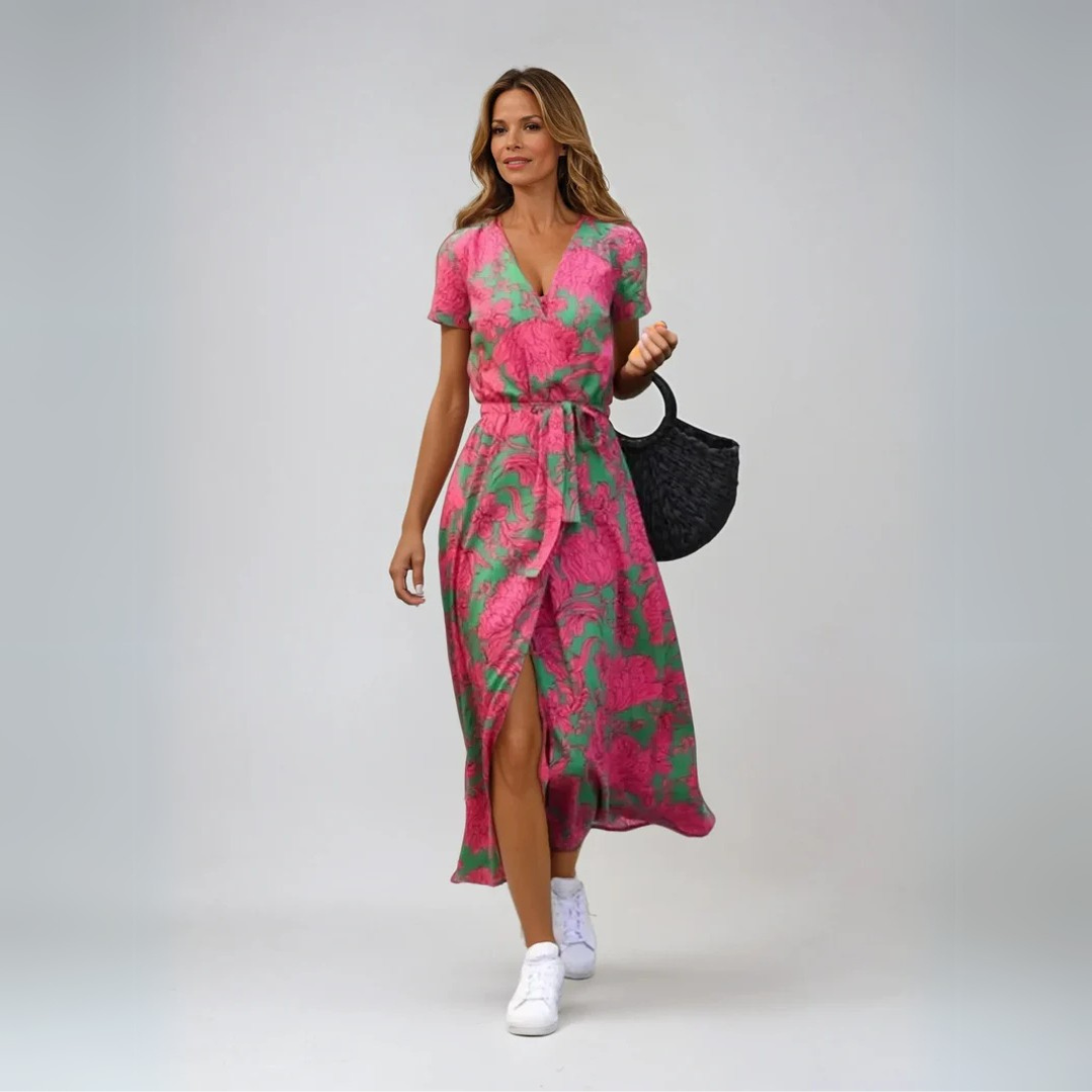 Suzanne - Robe Élégante à Décolleté en V