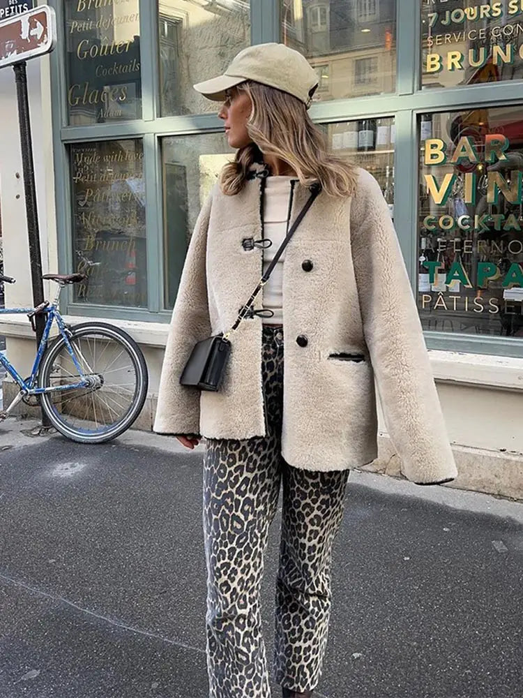 Yani - Manteau Long Fluffy Avec Poches