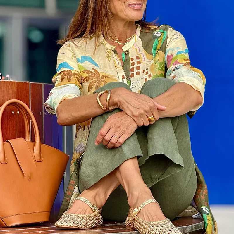 Miréliane – Ensemble coordonné en lin mélangé