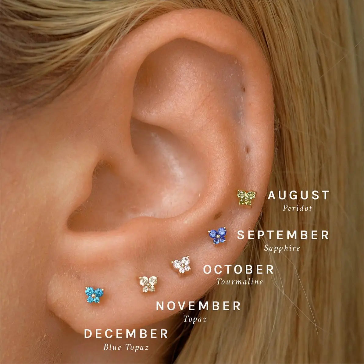 ZODIAC™ | Boucles d’Oreilles Pierre de Naissance