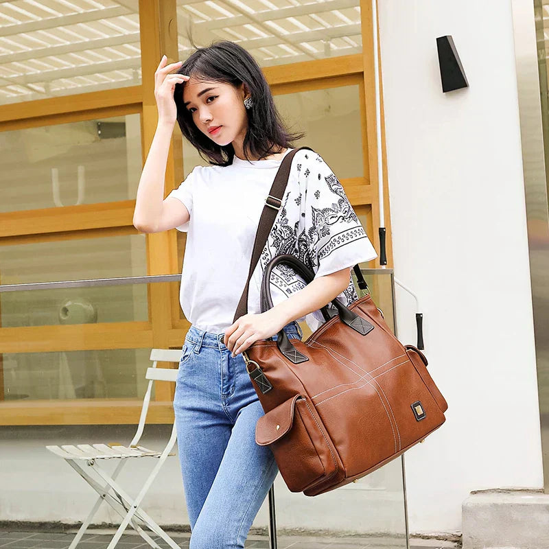 Sarah™ | Grand sac en tissu en matériau luxueux