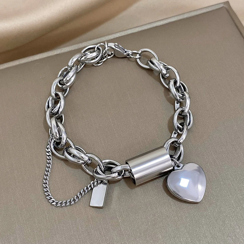 Bracelet Chunky Heartened | Or