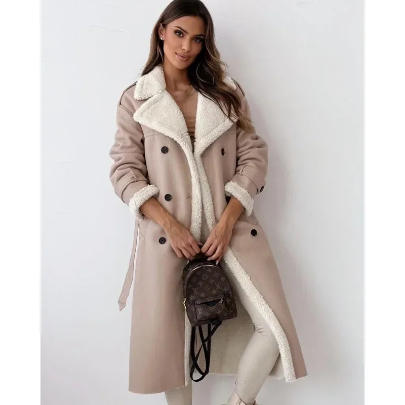 Yani - Manteau Trench Doublé Teddy