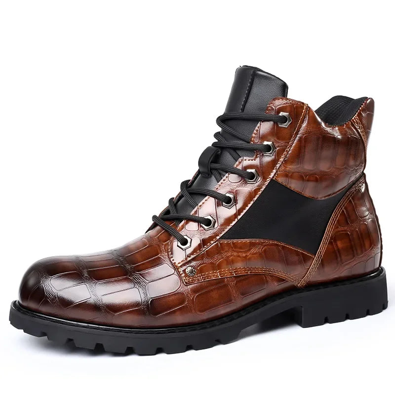 Ronan™ | Bottes en cuir crocodile