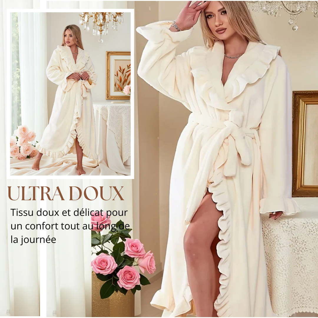 Peignoir à Tissu Ultra-Doux, Élégance & Confort Quotidien
