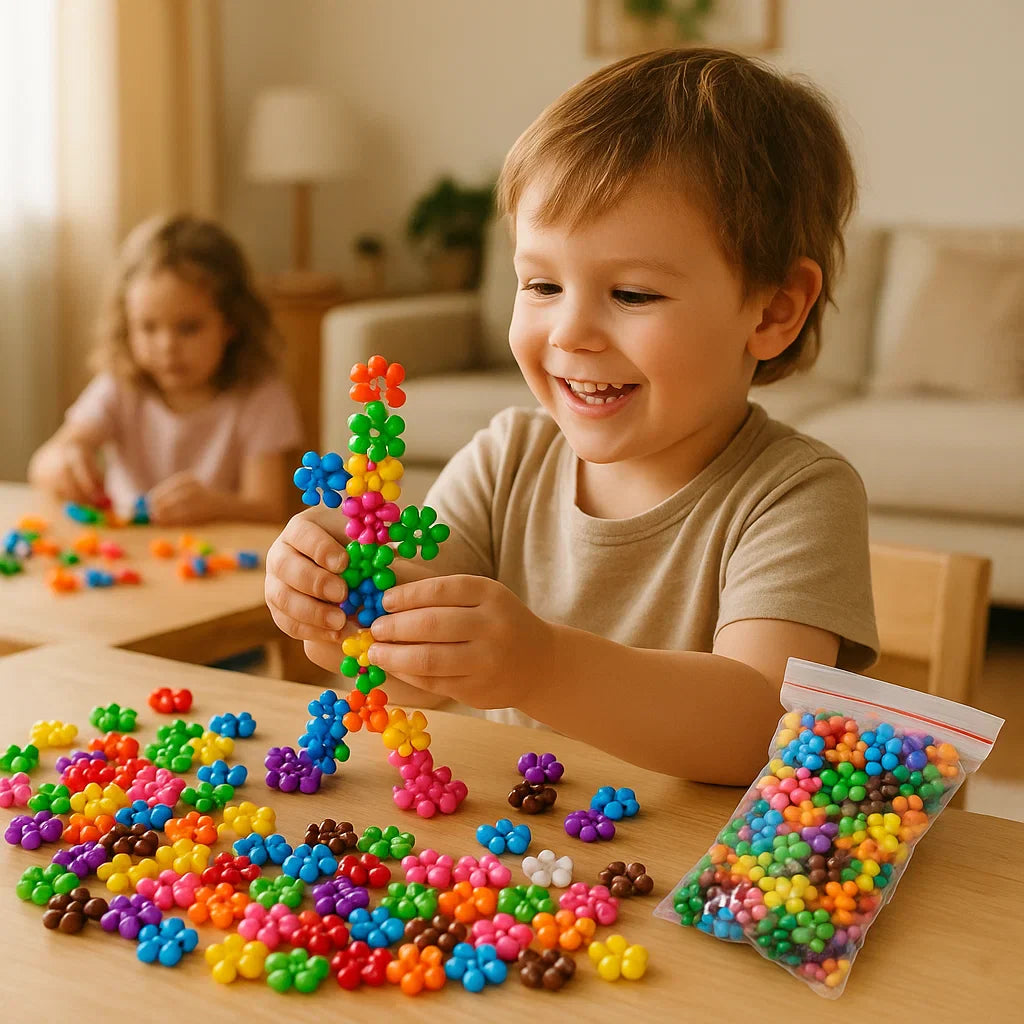 Blocs de construction en forme de flocon de neige pour les enfants
