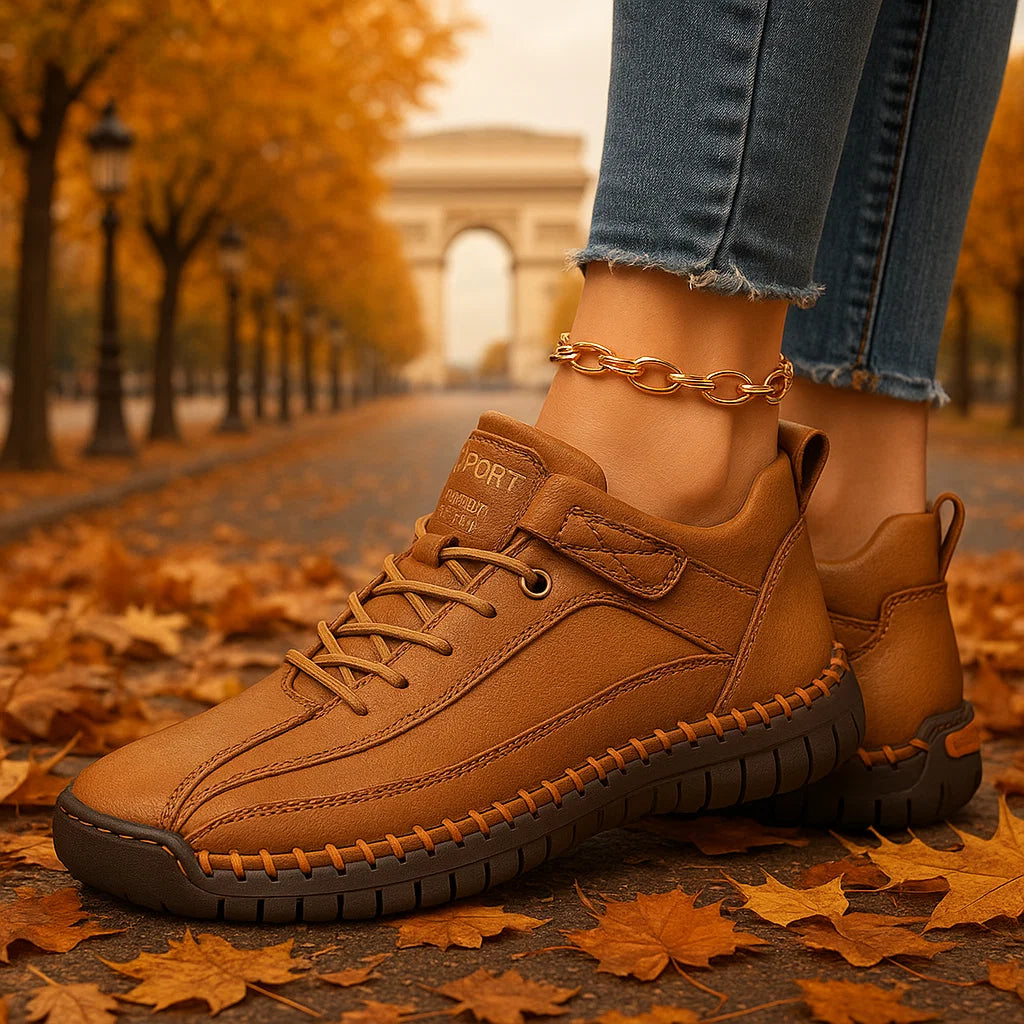 Yani - Baskets Confort Orthopédique Brun