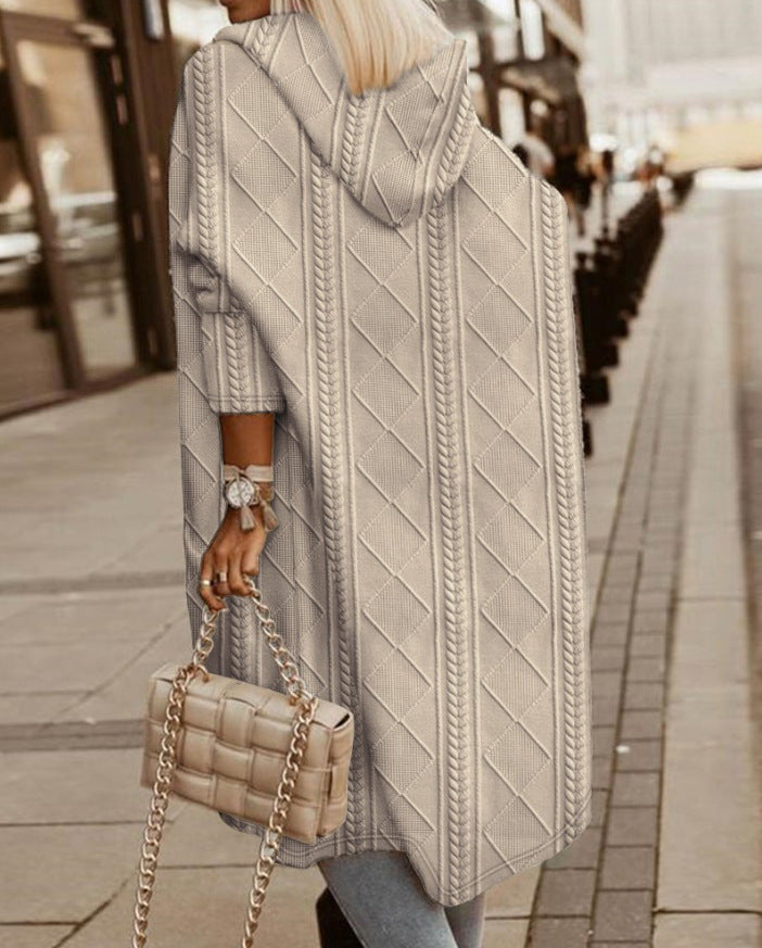 Monalisa - Cardigan Long avec Capuche