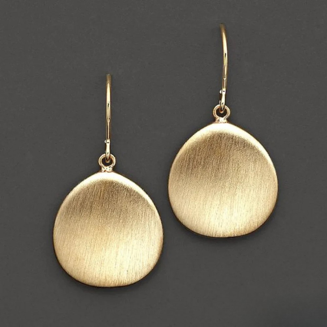 Boucles d'oreilles Vintage en Plaque d'Or