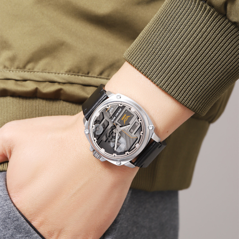 Montre Homme en Cuir Quartz™ - Olsen & Olsen