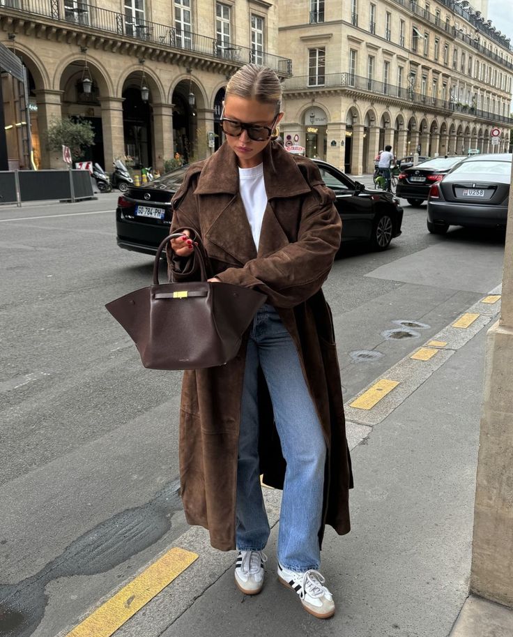 Yani - Manteau Trench Long en Velours