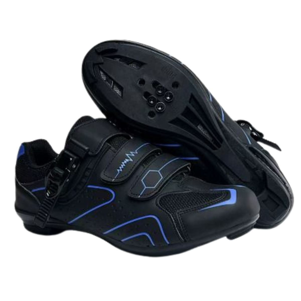 Chaussures De Cyclisme Unisexes À Boucle & Lacets