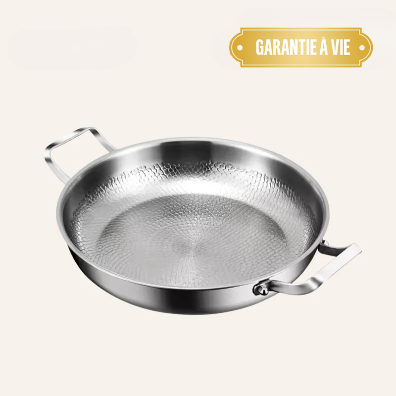 Poêle en Titane avec Deux Poignées