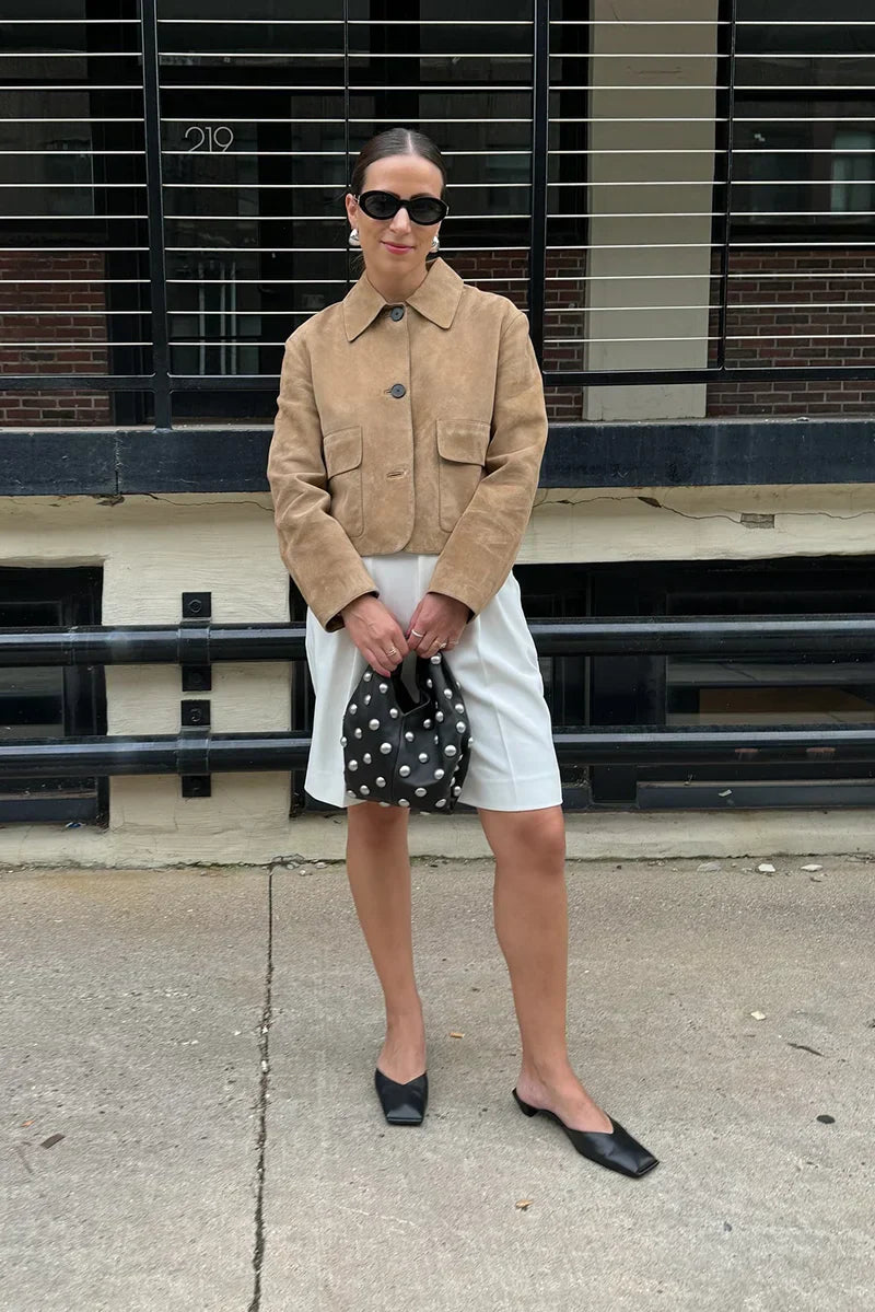 Yani -  Veste à Manches Longues avec Col