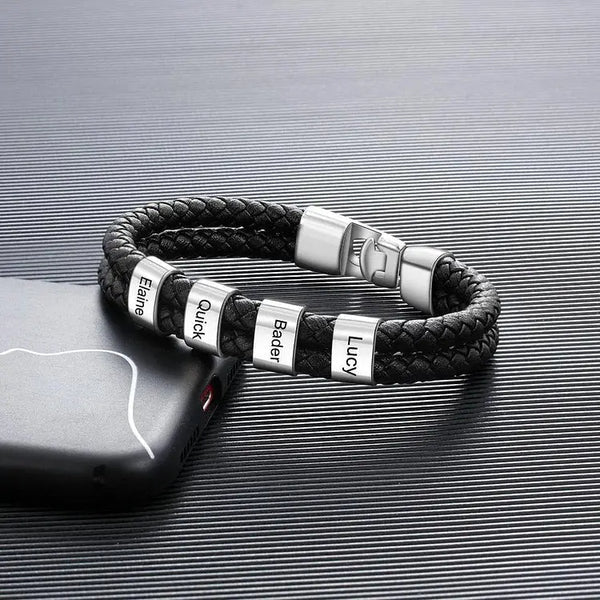 Bracelet en Cuir pour Homme Personnalisable