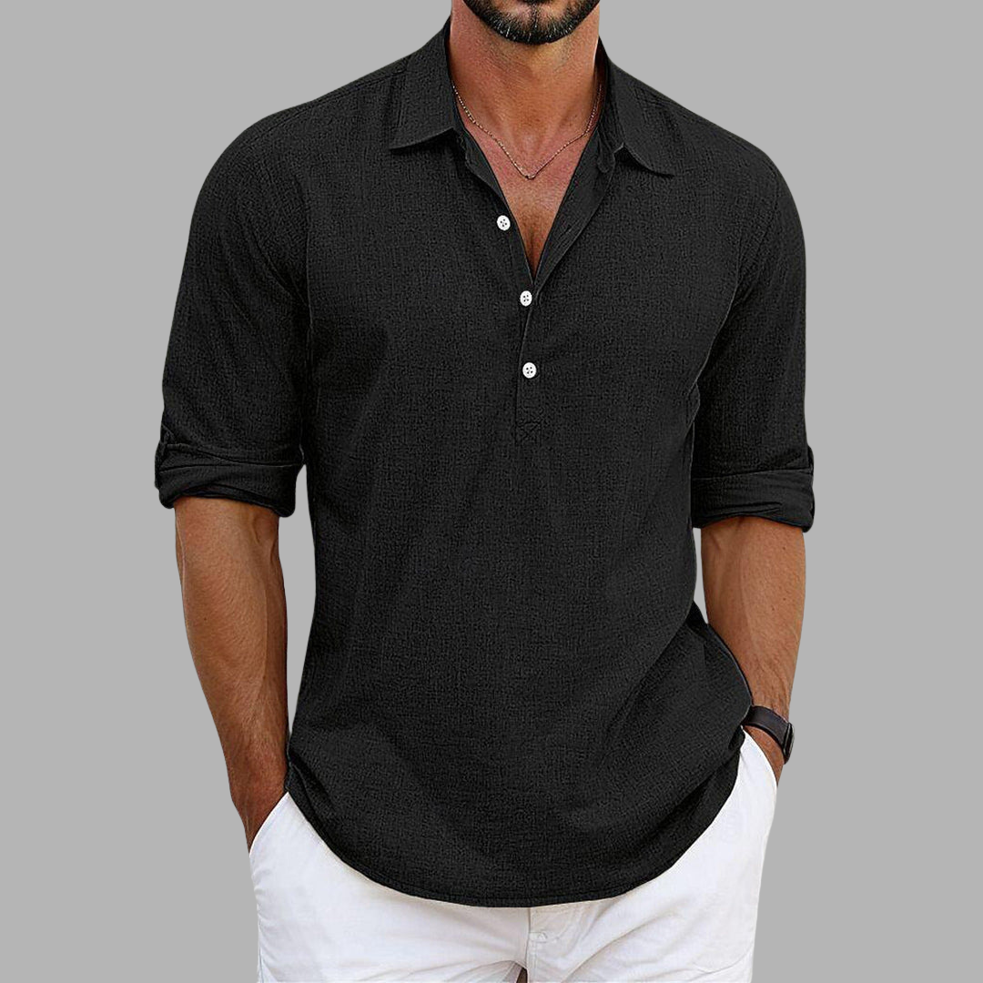 ROLF | CHEMISE EN LIN-COTON ÉLÉGANTE POUR LE LUXE ET LE CONFORT