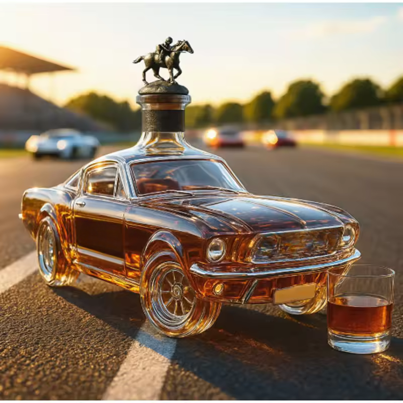 Bouteille de Whisky en Verre Yani