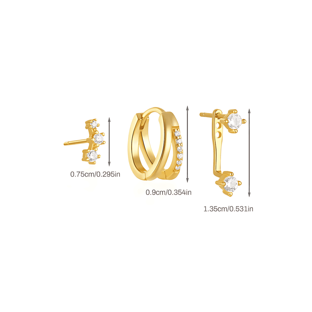 ELYSIA™ | Set de Boucles d’Oreilles