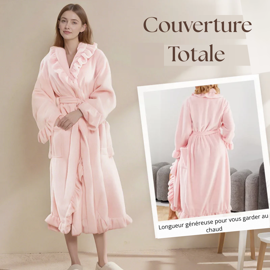 Peignoir à Tissu Ultra-Doux, Élégance & Confort Quotidien