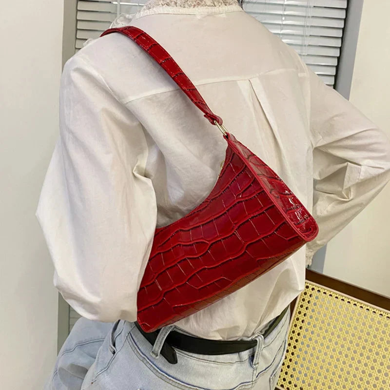 Tess™ | Sac à bandoulière scintillant avec motif crocodile
