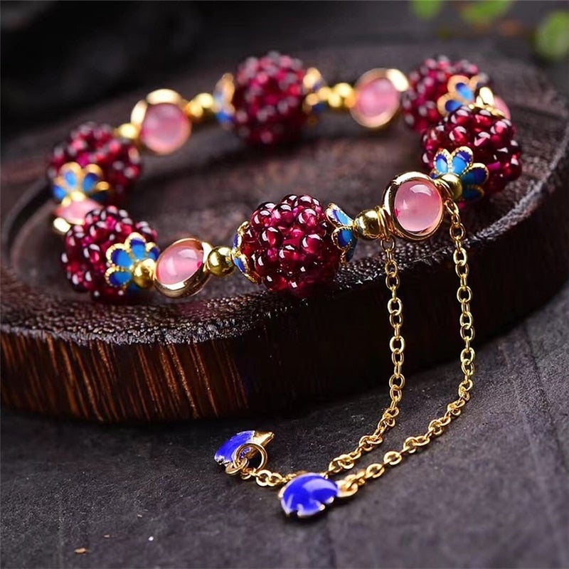 Bracelet en Pierre avec Baies