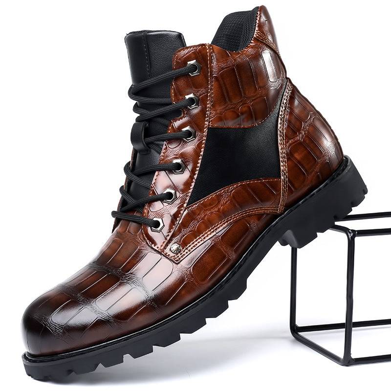 Ronan™ | Bottes en cuir crocodile