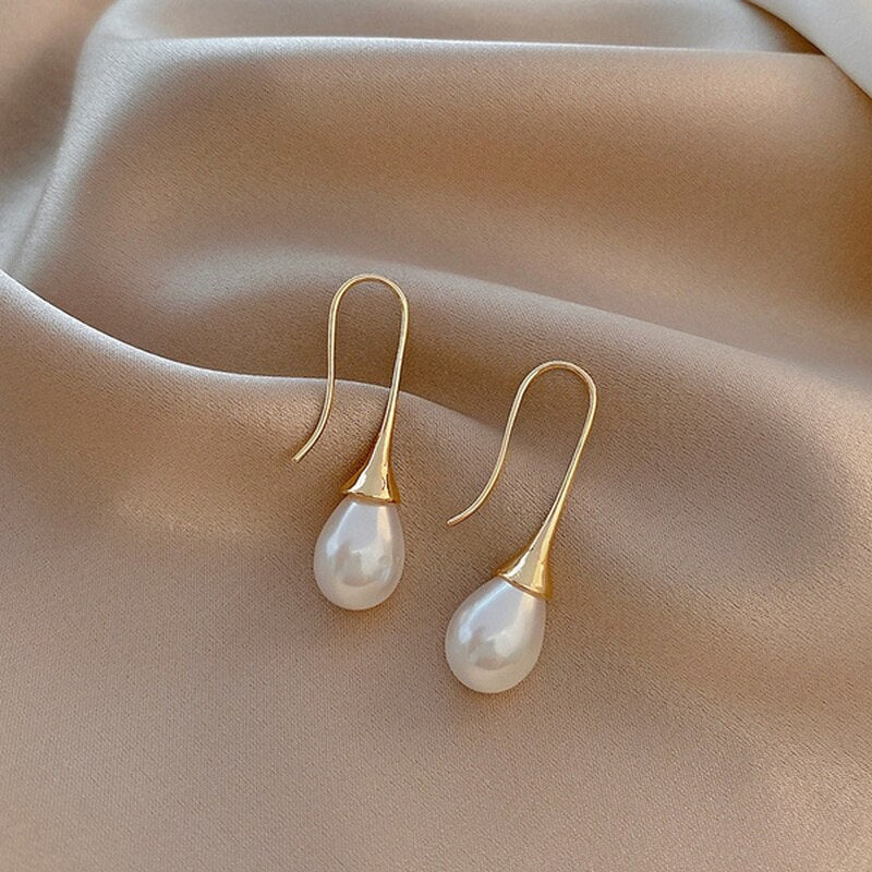 Boucles d'oreilles en forme de perle