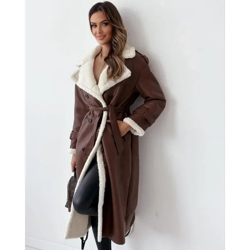 Yani -  Manteau Trench Doublé Teddy