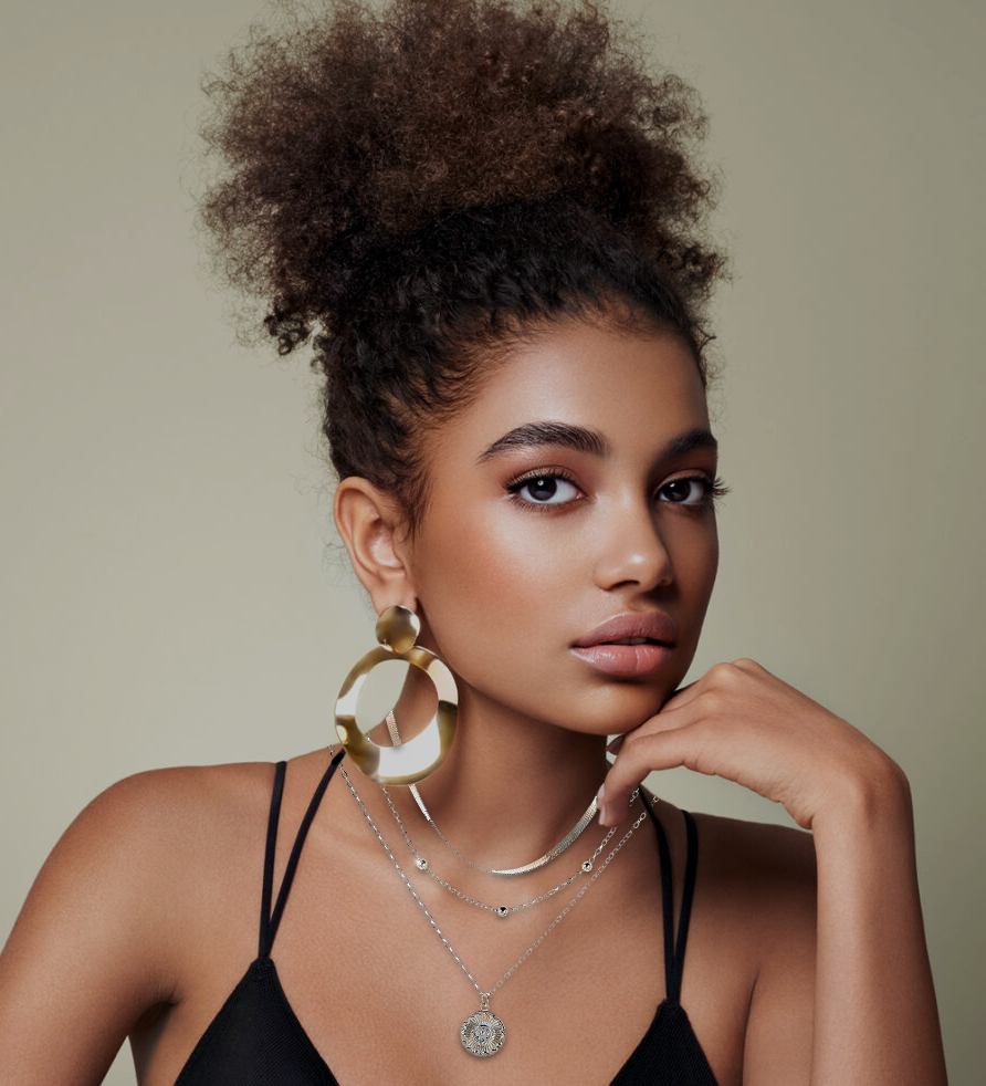 Collier rond à trois couches