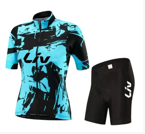 Ensemble Cyclisme BORA | Maillot de Vélo à Manches Courtes + Cuissard