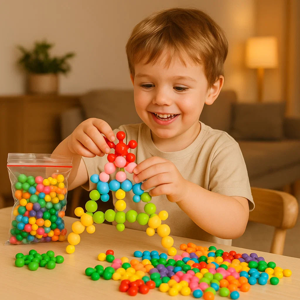 Blocs de construction en forme de flocon de neige pour les enfants