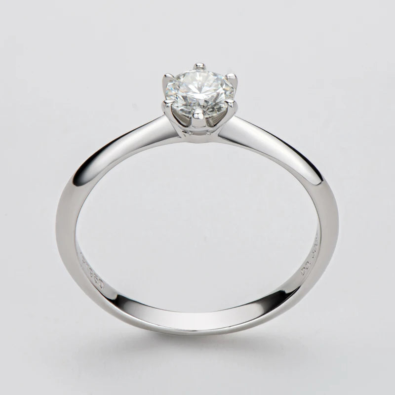 Bague Solitaire en argent 925 avec zircon