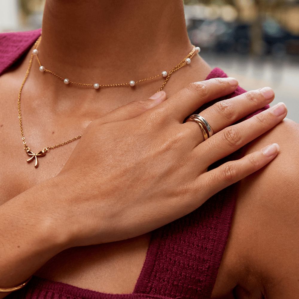 Bague Elena à trois tons