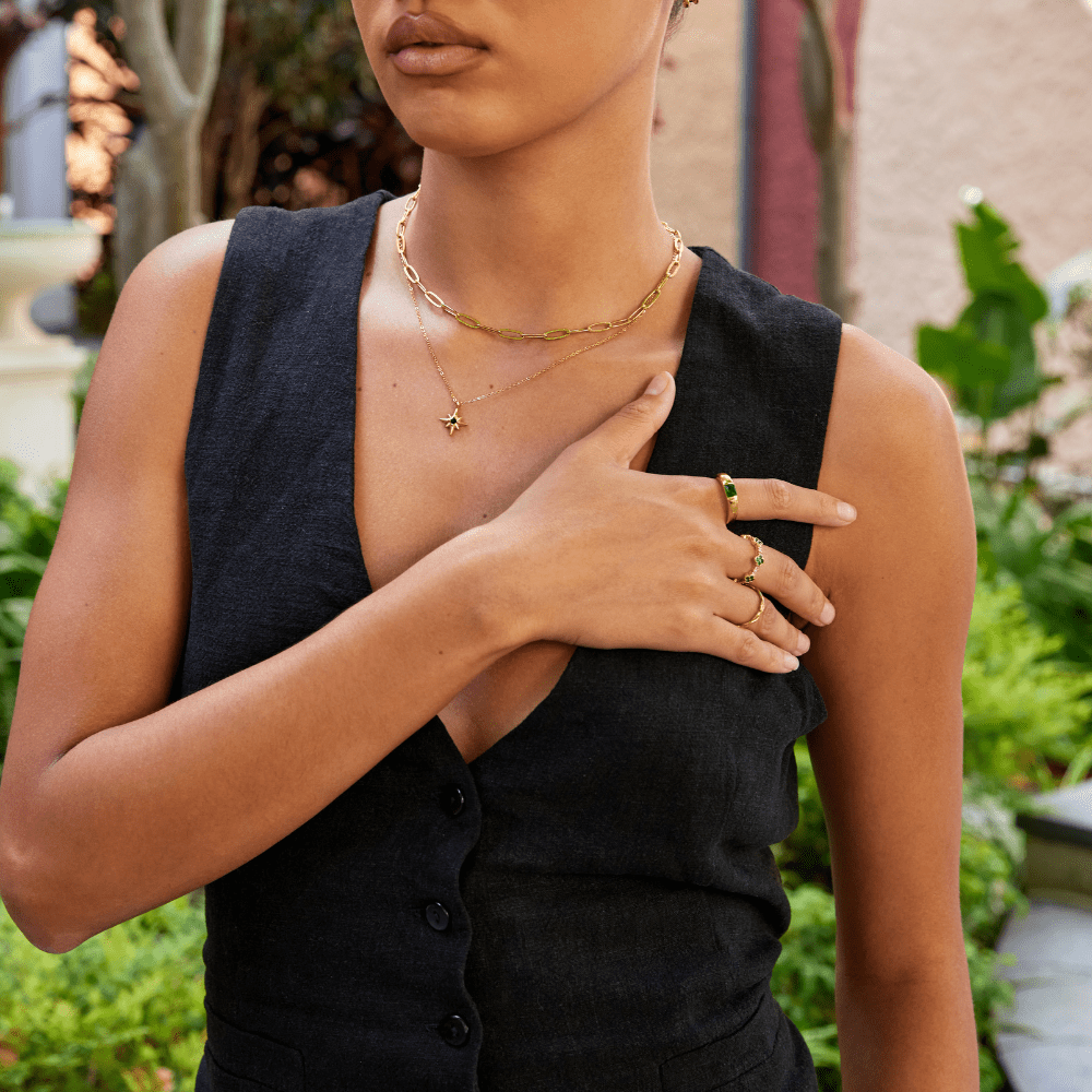 Bague en or et émeraude Ember