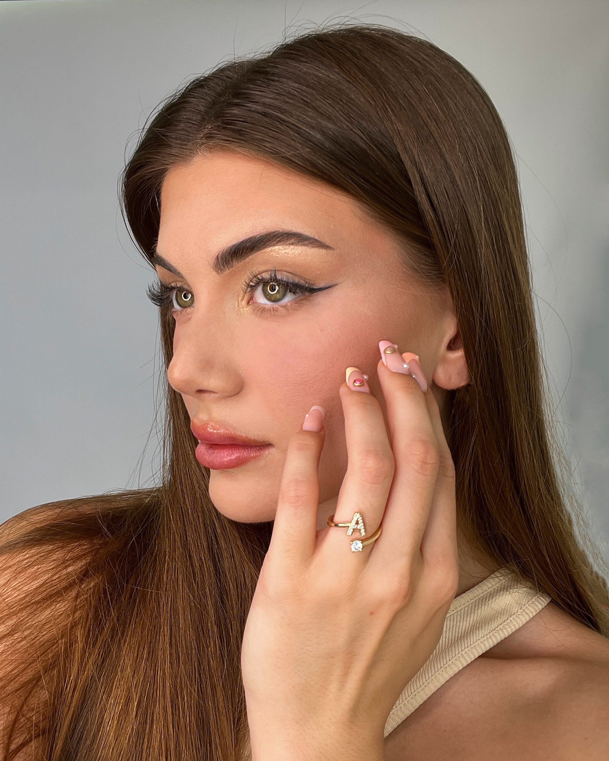 Bague Initiale Ajustable