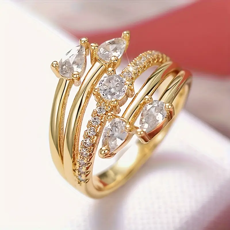 Bague en or Zirkonia Brilliance