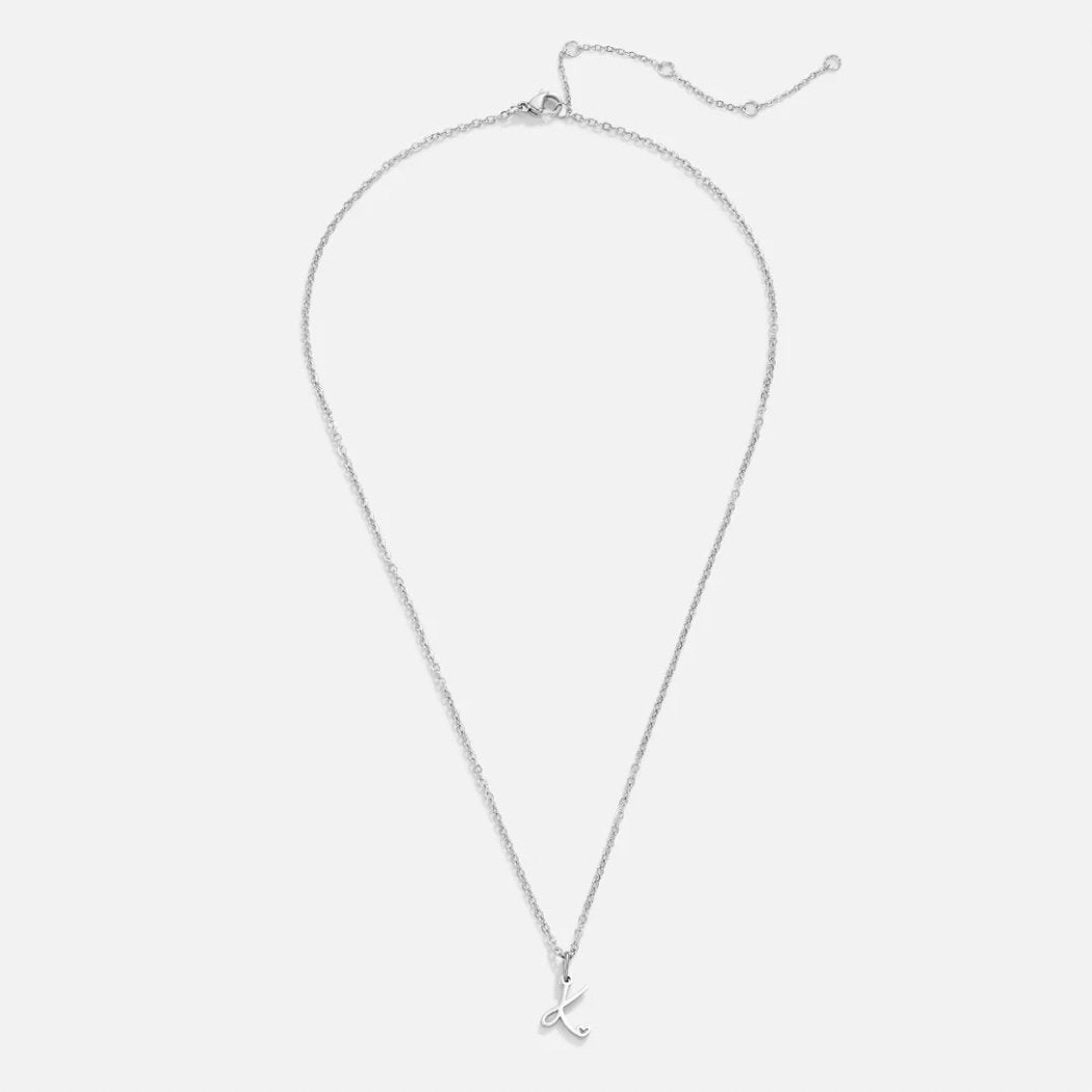 Collier en Cœur avec Lettre en Argent