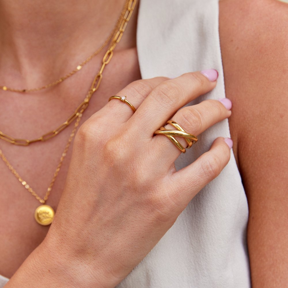 Bague en or trinitaire