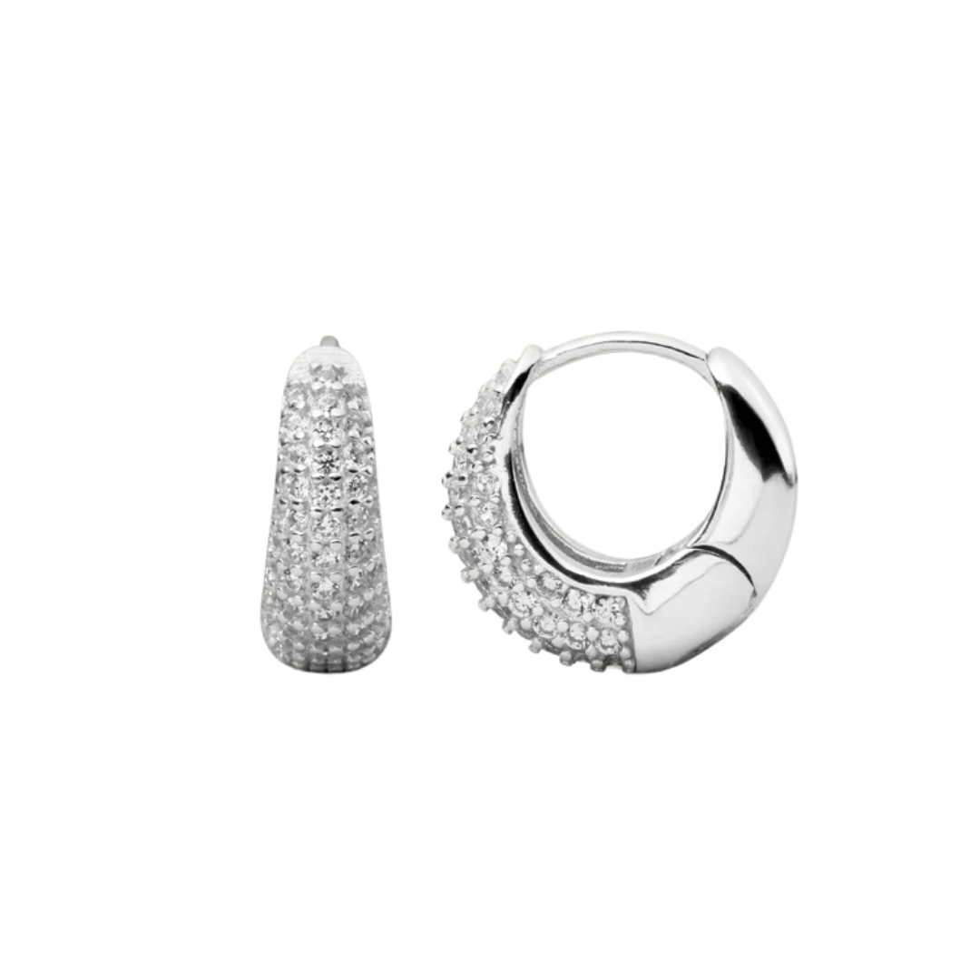 Jules Mini Hoops | Or blanc